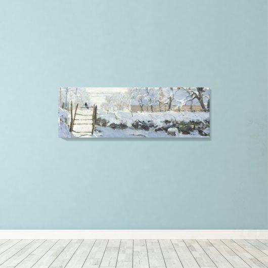 The Magpie – Claude Monet – Die Elster – La Pie Canvas Afdruk (Insitu (Houten vloer))