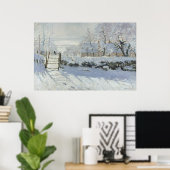 The Magpie - Claude Monet - Die Elster - La Pie Poster (Thuiskantoor)