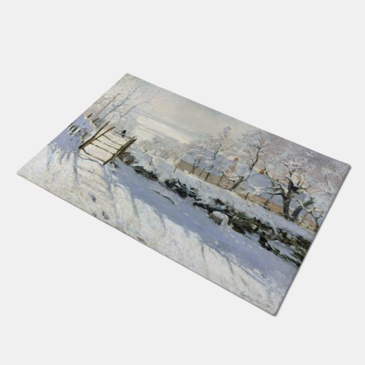 The Magpie, Monet Deurmat (Schuin)