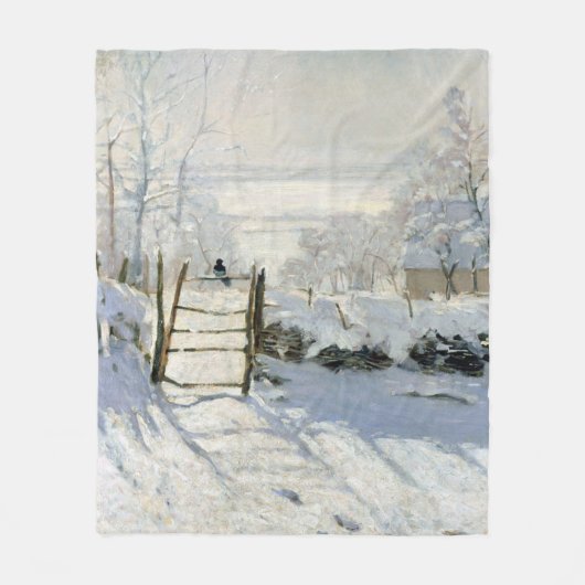 The Magpie, Monet Fleece Deken (Voorkant)