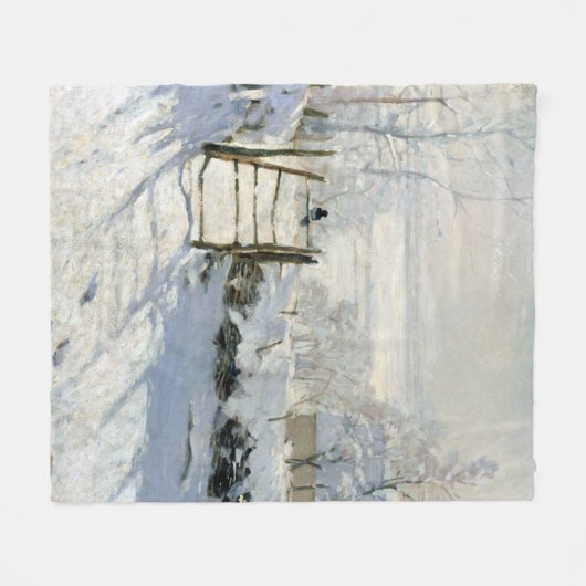 The Magpie, Monet Fleece Deken (Voorkant (Horizontaal))