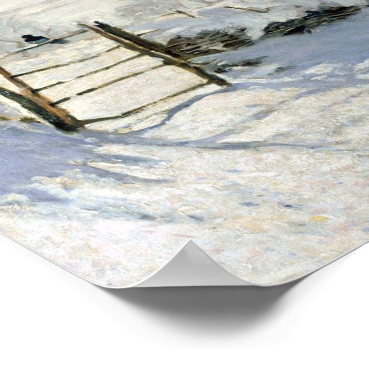 The Magpie, Monet Poster (Hoek)