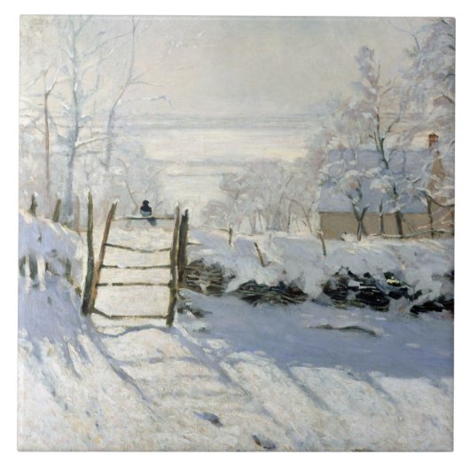 The Magpie, Monet Tegeltje (Voorkant)