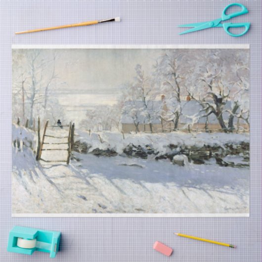 The Magpie, Monet Tissuepapier (Craft)