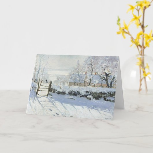 The Magpie van Claude Monet Kaart (Gele Bloem)
