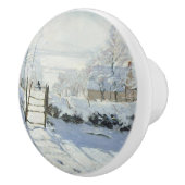 The Magpie van Claude Monet Keramische Knop (Rechts)