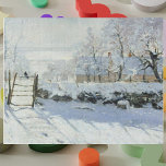 The Magpie van Claude Monet Legpuzzel<br><div class="desc">La Pie is een schilderij van de Franse impressionist Claude Monet, gemaakt in de winter van 1868-1869 in de buurt van de gemeente Étretat in Normandië. Het schilderij is een van de eerste meesterwerken van Monet en heeft een combinatie van een sterk beperkt kleurbereik, luchtperspectief en gebroken penseelwerk. Het schilderij...</div>