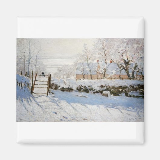 The Magpie van Claude Monet Magneet (Voorkant)