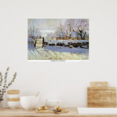 The Magpie van Claude Monet Poster (Keuken)