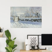 The Magpie van Claude Monet Poster (Thuiskantoor)