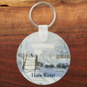 The Magpie van Claude Monet Sleutelhanger (Voorkant)