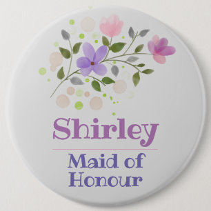 The Maid of Honor Button Badge