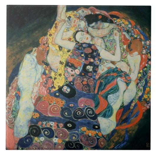 The Maiden, 1913 (olie op canvas) Tegeltje (Voorkant)