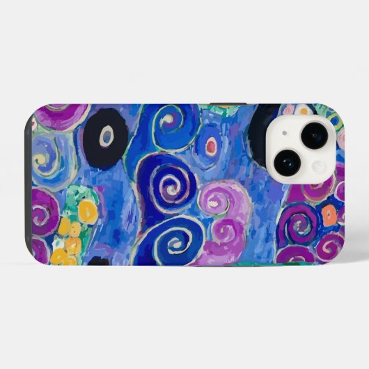 The Maiden door Gustav Klimt iPhone Hoesje (Achterkant horizontaal)