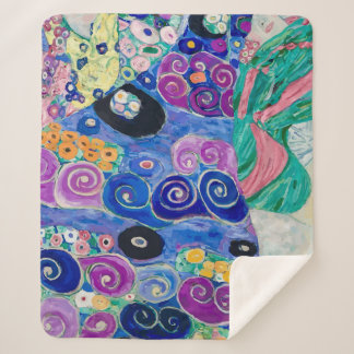 The Maiden door Gustav Klimt Sherpa Deken