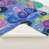 The Maiden door Gustav Klimt Sherpa Deken (3/4)