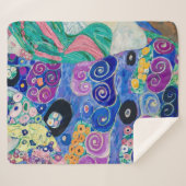 The Maiden door Gustav Klimt Sherpa Deken (Voorkant (horizontaal))