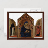 The Main Board Triptych van Londen: Madonna met An Briefkaart (Voorkant / Achterkant)
