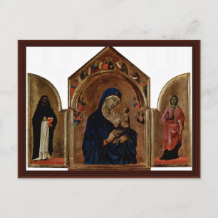 The Main Board Triptych van Londen: Madonna met An Briefkaart