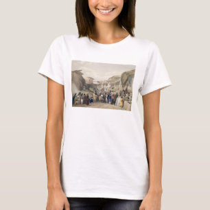 The Main Street in the Bazaar at Caubul, in the Fr T-shirt