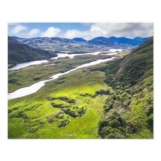 The Majestic Expanse of Ladies' View Foto Afdruk (Voorkant)