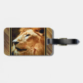 The Majestic Lion Bagagelabel (Achterkant horizontaal)