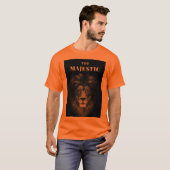The Majestic Lion Bold Graphic Men's T-Shirt (Voorkant volledig)