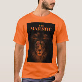 The Majestic Lion Bold Graphic Men's T-Shirt (Voorkant)
