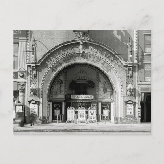 The Majestic Theater, 1910 Briefkaart (Voorkant)