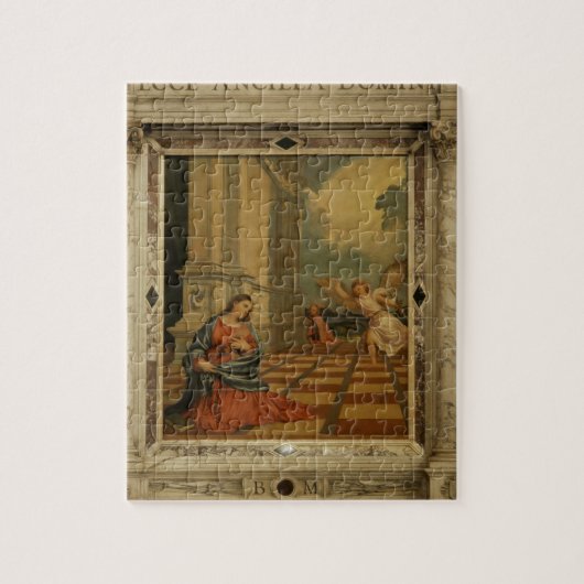 The Malchiostro Annunciation, c.1520 (olie op het  Legpuzzel (Verticaal)
