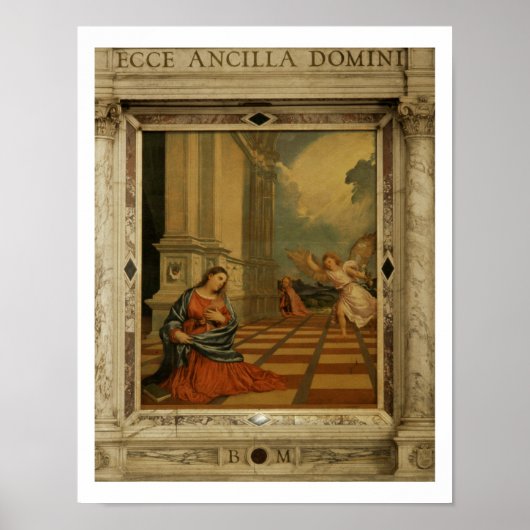 The Malchiostro Annunciation, c.1520 (olie op het Poster (Voorkant)
