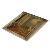 The Malchiostro Annunciation, c.1520 (olie op het  Tegeltje (Zijkant)