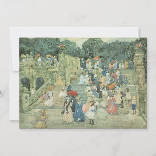 The Mall, Central Park van Maurice Prendergast (Voorkant)