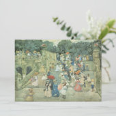 The Mall, Central Park van Maurice Prendergast (Staand voorkant)