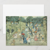 The Mall, Central Park van Maurice Prendergast (Voorkant / Achterkant)