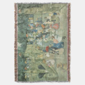 The Mall, Central Park van Maurice Prendergast Deken (Voorkant Verticaal)