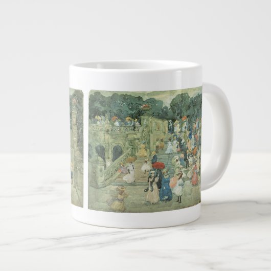 The Mall, Central Park van Maurice Prendergast Grote Koffiekop (Voorkant rechts)