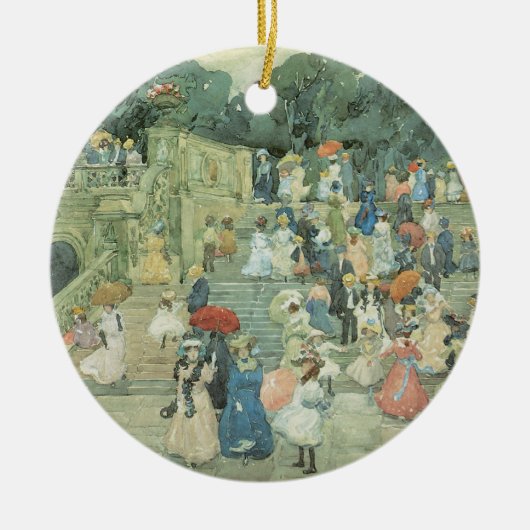 The Mall, Central Park van Maurice Prendergast Keramisch Ornament (Voorkant)