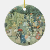 The Mall, Central Park van Maurice Prendergast Keramisch Ornament (Achterkant)