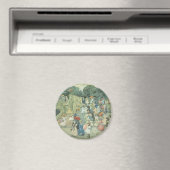 The Mall, Central Park van Maurice Prendergast Magneet (Insitu (Vaatwasser))