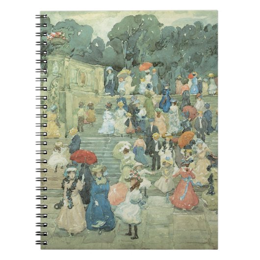 The Mall, Central Park van Maurice Prendergast Notitieboek (Voorkant)