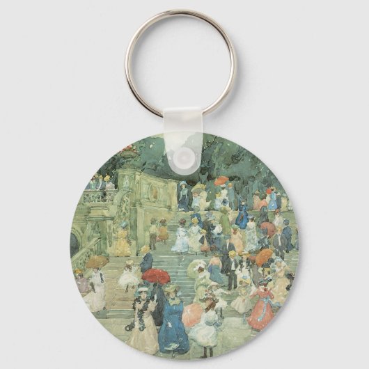 The Mall, Central Park van Maurice Prendergast Sleutelhanger (Voorkant)