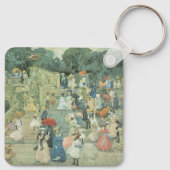 The Mall, Central Park van Maurice Prendergast Sleutelhanger (Achterkant)