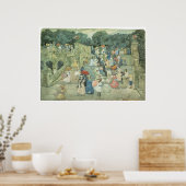 The Mall, Central Part, 1901 Maurice Prendergast Poster (Keuken)