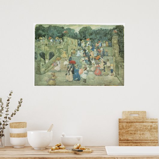 The Mall, Central Part, 1901 Maurice Prendergast Poster (Keuken)