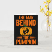 The Man Behind The Pumpkin  Kaart (Gele Bloem)