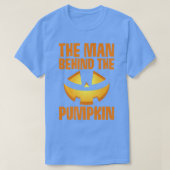 The Man Behind The Pumpkin Pregnancy Reveal Hallow T-shirt (Design voorkant)