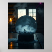 The Man in the Globe – Mystical Surreal Wall Tapes Poster (Voorkant)