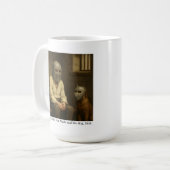 The Man in the Iron Mask and his dog, Bob. Koffiemok (Voorkant links)