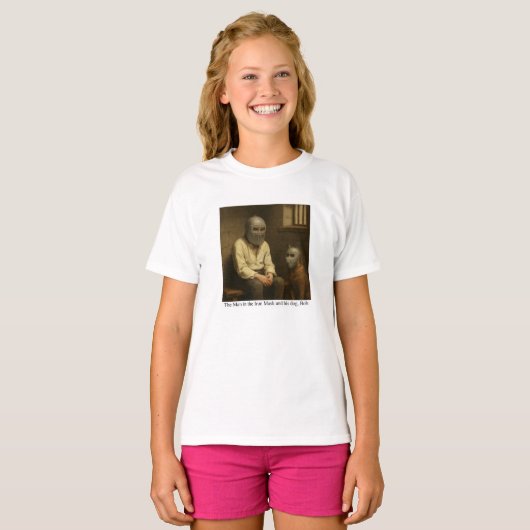 The Man in the Iron Mask and his dog, Bob. T-shirt (Voorkant volledig)